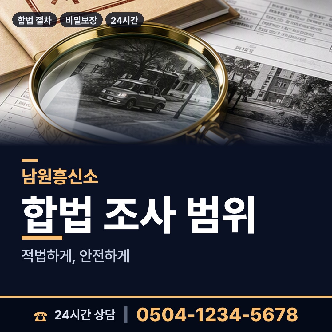 남원 덕과면 탐정사무소 상담 안내